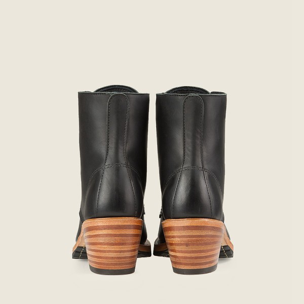 Heritage Støvler Dame - Red Wing Clara - Heeled Boundary Læder - Sort - TYIAGW-982